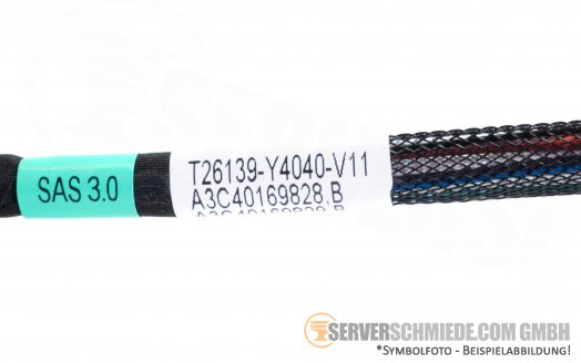 Fujitsu 65cm SAS Kabel 2x SFF-8643 A3C40169828 A3C40169829 T26139-Y4040-V11