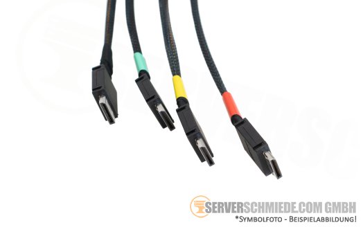 Fujitsu 75cm OCuLink Kabel cable NVMe PCIe 4x SFF-8611 gerade to 4x SFF-8611 gerade RX2540 M4 M5 A3C40206943