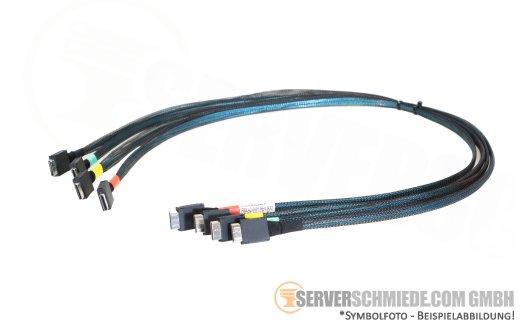 Fujitsu 75cm OCuLink Kabel cable NVMe PCIe 4x SFF-8611 gerade to 4x SFF-8611 gerade RX2540 M4 M5 A3C40206943