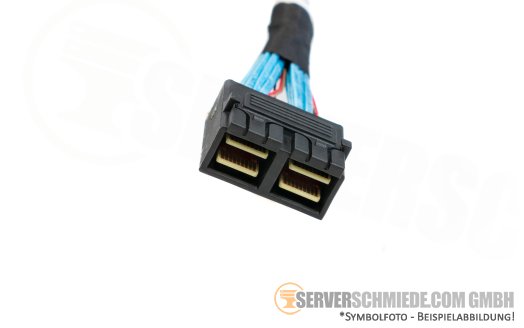 Fujitsu 75cm SAS Kabel 2x SFF-8654 Slim 4i gerade to 2x SFF-8643  gerade RX2540 M7 EP540i CA05973-8333