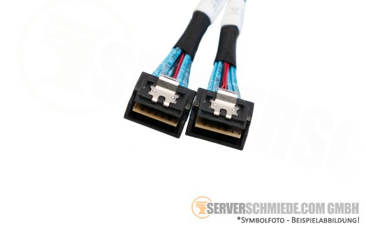 Fujitsu 75cm SAS Kabel 2x SFF-8654 Slim 4i gerade to 2x SFF-8643  gerade RX2540 M7 EP540i CA05973-8333