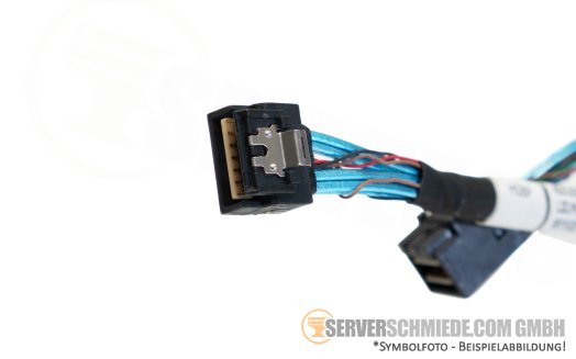 Fujitsu 75cm SAS Kabel cable 1x SFF-8654 4i gerade to 1x SFF-8643 gerade RX2540 M7 CA05973-8343