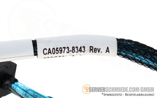 Fujitsu 75cm SAS Kabel cable 1x SFF-8654 4i gerade to 1x SFF-8643 gerade RX2540 M7 CA05973-8343