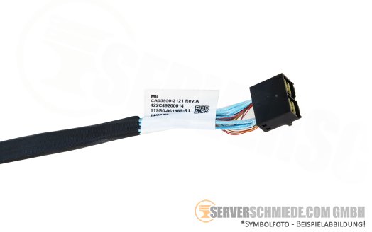 Fujitsu 75cm SAS/NVMe Kabel 1x double SFF-8643 gerade to 1x SFF-8654 Slim 4i 60cm gerade 1x SFF-8654 Slim 4i 75cm gerade CA05950-2121