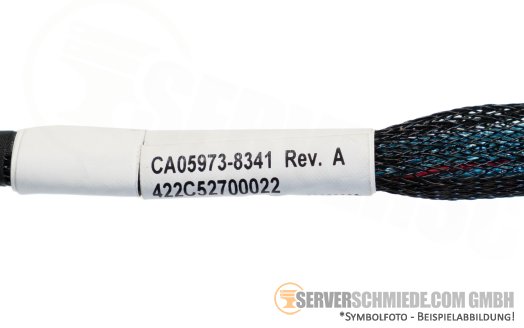 Fujitsu 77cm SAS Kabel cable 1x SFF-8654 4i gerade to 1x SFF-8643 gerade RX2540 M7 CA05973-8341