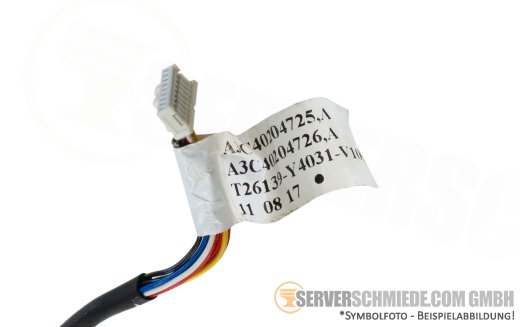 Fujitsu 80cm Batterie Kabel BBU FBU battery cable 1x 8-pin to 1x 9-pin A3C40204725 A3C40204726