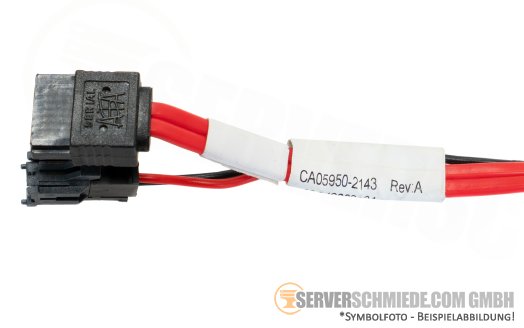 Fujitsu 88cm SATA ODD Kabel cable 1x SATA Slimline 13-pol gerade to 1x SATA + 1x 2-pin Power gerade RX2540 M6 CA05950-2143