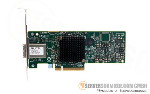 Fujitsu CP400e PCIe 3.0 x8 2x SFF-8644 External 12G SAS3 SATA SAS9300-8e HBA JBOD Controller