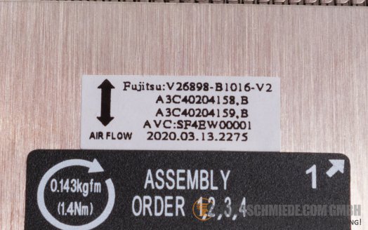 Fujitsu RX2530 M4 M5 Heatsink A3C40204158 V26898-B1016-V2