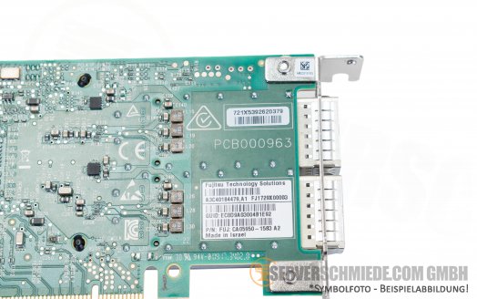 Fujitsu 2x 100GbE QSFP28 EDR IB HCA Network Controller PCIe 16x CA05950-1583 A3C40184479