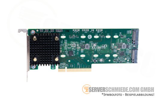 Fujitsu PDUAL CP300 2x M.2 SATA / NVMe SSD Raid 1 Mirror Storage Controller PCIe x4 PY-DMCP35 +NEW+