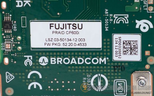 Fujitsu PRAID CP600i 8-port 12G SAS 1x SFF-8654 PCIe 4.0 x8 RAID 0, 1, 10 Storage Controller