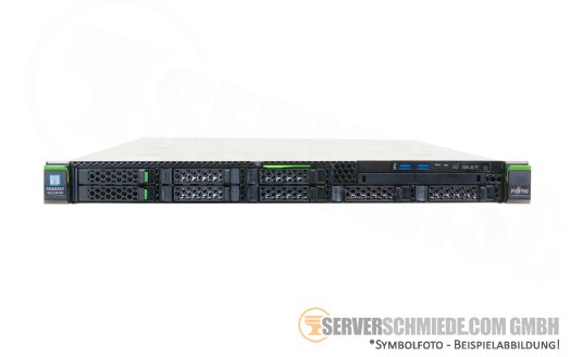 Fujitsu Primergy RX2530 M1 19" 1U Server 8x 2,5" SFF 2x Intel XEON E5-2600 v3 DDR4 ECC Raid 2x PSU Server