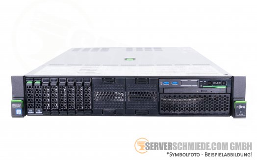 Fujitsu Primergy RX2540 M4 19" 2U Server 8x 2,5" SFF 2x Intel XEON LGA3647 Scalable Gen. 1 SAS SATA Raid 2x PSU vmware ready