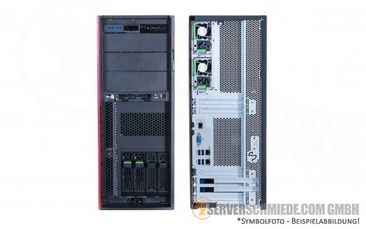 Fujitsu Primergy TX2550 M5 Tower Server 4x 3,5" LFF 2x Intel XEON LGA3647 Scalable SAS SATA Raid 2x PSU vmware ready