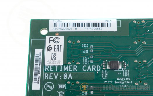 Fujitsu Retimer Card 4x4 PCIe 16x 4x OCULink PCIe SFF-8611 for PCIe SSD A3C40202023
