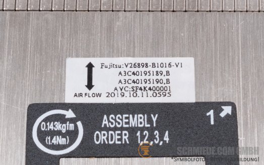 Fujitsu RX2540 M4 M5 Heatsink A3C40195189 V26898-B1016-V1