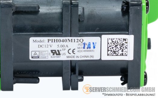 Fujitsu RX2530 M6 1U Chassis Dual Fan Gehäuselüfter CA05950-2091 High Performance to 270W TDP