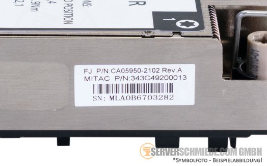 Fujitsu RX2530 M6 1U Heatsink CPU Kühler LGA4189 CA05950-2102 up to 150W TDP