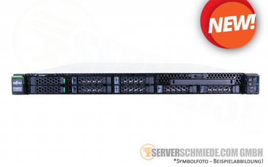Fujitsu RX2530 M6 Server 8x 2,5" SFF 2x Intel XEON Scalable LGA4189 DDR4 ECC Raid 2x PSU 1U 19" Rack +NEW+