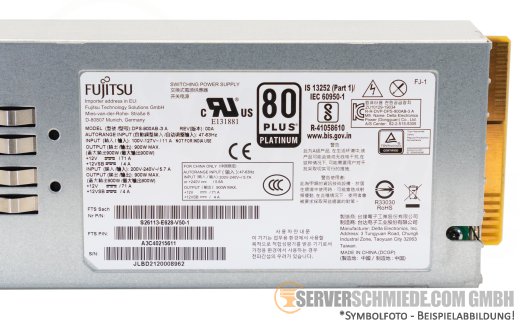Fujitsu 900W PSU Netzteil 80 Plus Platinum RX2530 RX2540 M6 +NEW+