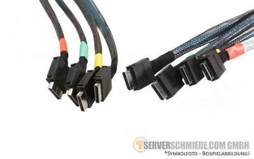 Fujitsu RX2540 M4 M5 NVMe Backplane 4x 2,5 SFF + Fujitsu 65cm  OCuLink NVMe Kabel A3C40198159 A3C40206941