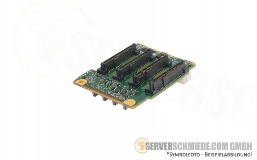 Fujitsu RX2540 M4 M5 NVMe Backplane 4x 2,5 SFF + Fujitsu 65cm  OCuLink NVMe Kabel A3C40198159 A3C40206941