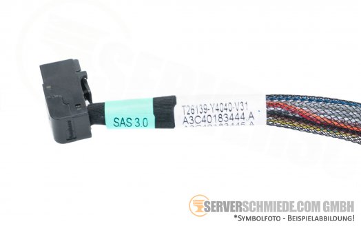 Fujitsu RX2560 M2 cable15cm 1x SFF-8643 winkel 1x SFF-8643 winkel A3C40183444 A3C40183445 T26139-Y4040-V31