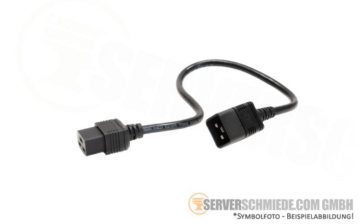 Generic 0,25m - 0,50m Kaltgerätekabel Verlängerung Kabel C19 to C20 IEC320