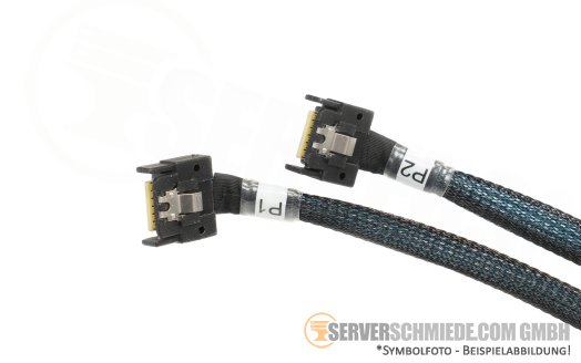 Generic 100cm NVMe Kabel cable 1x SFF-8654 8i to 2x SFF-8654 4i