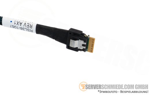 Generic 100cm SAS Kabel cable 1x SFF-8643 to 1x SFF-8654 4i RSL38-1067