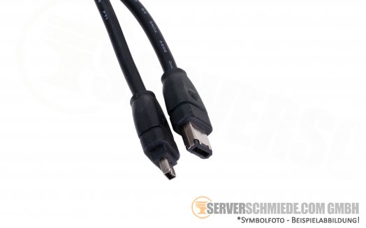 Generic 1,40m Medien Cable Kabel 1x 4-pin FireWire 1x 6-pin FireWire LL106336