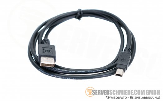 Generic 1,50-2,00m 1x USB Typ-A male to 1x USB 2.0 Mini-B Stecker