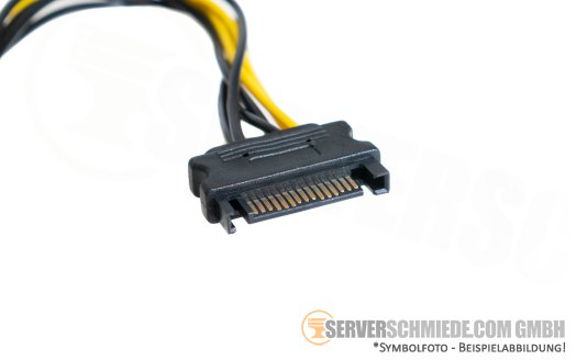 Generic 16cm 1x SATA Power 1x 6-pin Kabel SATA to PCI Express Adapter AK-CA-30