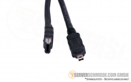 Generic 1,70m 1x FireWire (400) Stecker 4polig  zu 1x FireWire (400) Stecker 6polig