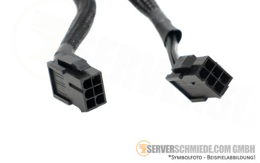 Generic 18cm GPU Power Adapter Kabel cable 2x 6-pin PCIe female to 1x 8-pin PCIe male
