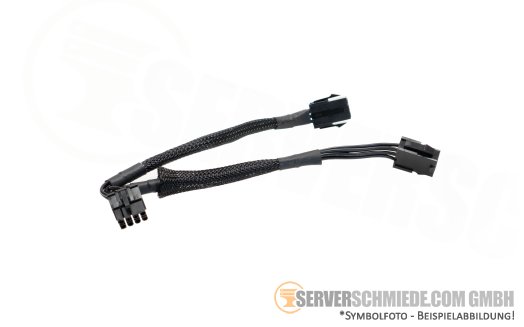 Generic 18cm GPU Power Adapter Kabel cable 2x 6-pin PCIe female to 1x 8-pin PCIe male
