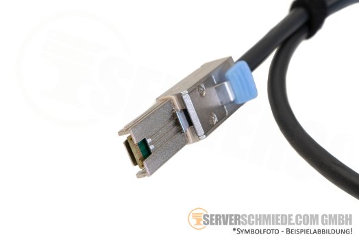 Generic 1m extern 12G SAS Kabel cable 1x SFF-8644 to 1x SFF-8088 Storage + Tape Library