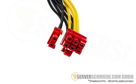 Generic 20 / 25cm GPU Kabel cable 1x 8-pin EPS / CPU male to 2x 6+2-pin PCIe male