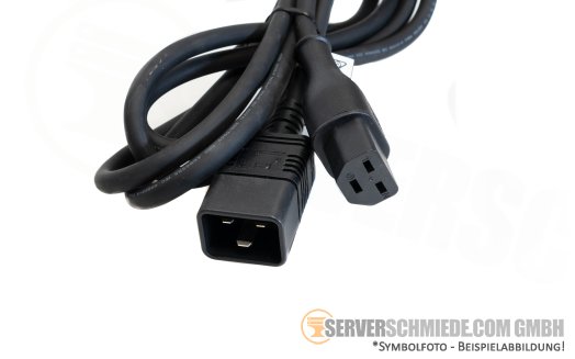 Generic 2,00m - 3,00m 1x C20 to 1x C21 Kaltgerätekabel Verlängerung