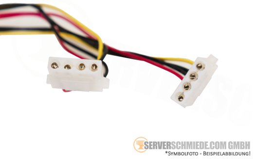 Generic 20cm Stromkabel Splitter 1x Molex 4-pin Buchse to 2x Molex 4-pin Stecker