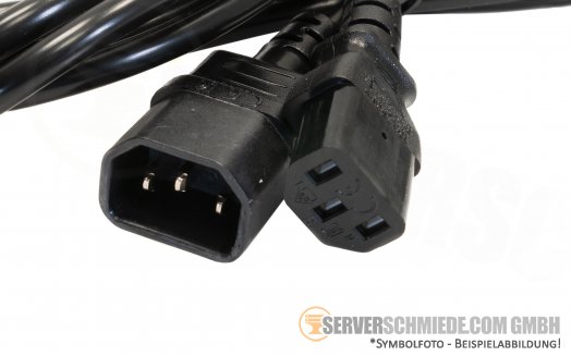 Generic 2,50m - 3,00m 1x C13 1x C14 Kaltgerätekabel Verlängerung