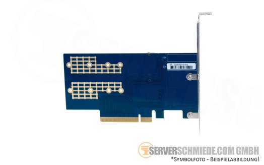 Generic 2x M.2 NVMe x4 PCIe 3.0 x8 Bifurcation Controller Adapter 2230 - 2280 +NEW+