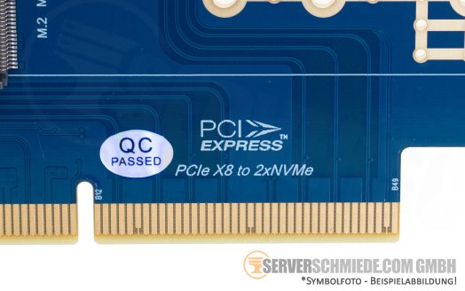 Generic 2x M.2 NVMe x4 PCIe 3.0 x8 Bifurcation Controller Adapter 2230 - 2280 +NEW+