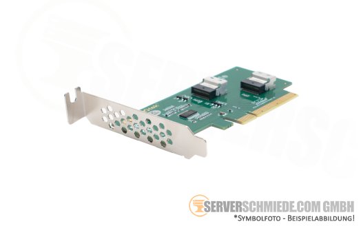 Generic 2x NVMe U.2 Extender PCIe 4.0 x8 2x 8654 4i