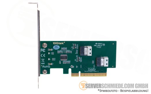 Generic 2x NVMe U.2 Extender PCIe 4.0 x8 2x 8654 4i