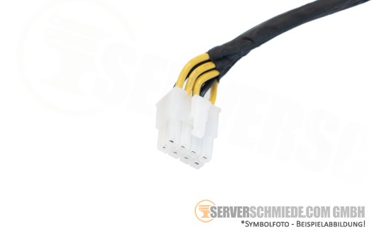 Generic 35cm GPU Power Kabel cable 1x 8-pin EPS gerade to 1x 8-pin EPS winkel