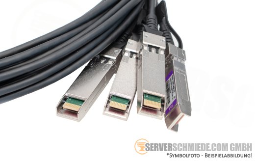Generic 3m Kabel DAC copper 100Gb QSFP28 to 4x 25Gb SFP28 Breakout Kabel 3rd party