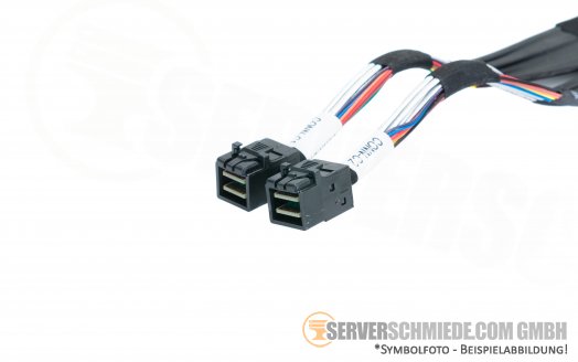 Generic 45cm SAS Kabel 1x double SFF-8643 gerade  2x SFF-8643  gerade RHS72-0802