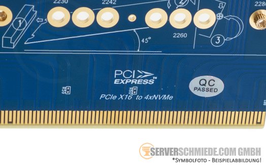 Generic 4x M.2 NVMe x4 PCIe 3.0 x16 Bifurcation Controller Adapter 2230 - 2280 +NEW+